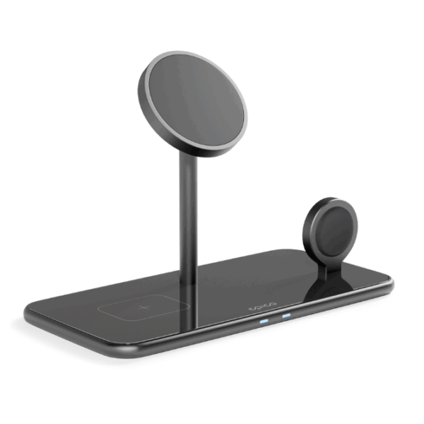 Epico Mag+ Glass Charging Stand (MagSafe, UK Plug) – Black